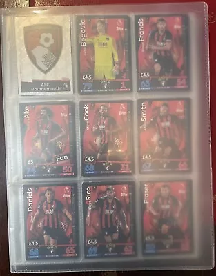 429 Cards 18/19 TOPPS Match ATTAX Collection Binder 2018-2019 Premier League • £34.99