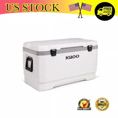 100 Quart Hard-Sided Cooler Outdoor Portable Large Ice Chest Picnic Camping US • $145.50