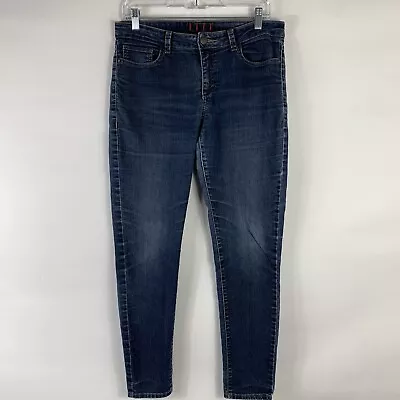 Elle Jeans Women's Size 8 Skinny Mid Rise Med Wash Stretch Casual Basic • $8.50