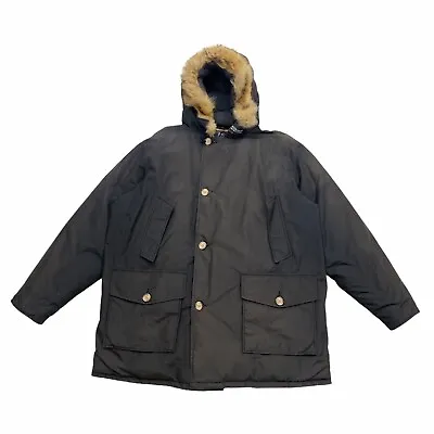 £212.50 • Buy Woolrich Down Padded Arctic Parka Coat | Vintage Luxury Designer Winter XL Grey