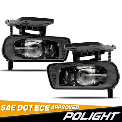 For 1999-02 GMC Sierra 1500 2500 LED Fog Lights Black Driving Bumper Lamps Pair • $69.99