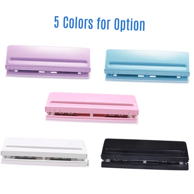  Adjustable 6-Hole Desktop Punch Puncher For A4 A5 A6 B7 Dairy D9Z0 • $29.04