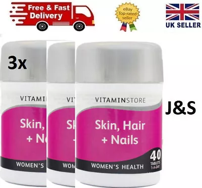 3x Vit Store Skin Hair & Nails 40s • £14.99