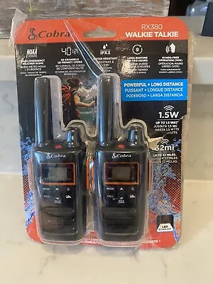 Cobra RX380 Walkie Talkies Radios 32 Mile NOAA Weather-Resistant 2 Way Radio • $39.99