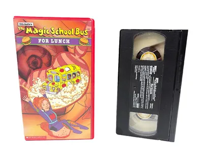 THE MAGIC SCHOOL BUS FOR LUNCH VHS Video Tape 1995 Clamshell Scholastic • $5.95
