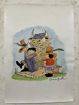 Maurice Sendak Painting On Paper (Handmade) Signed And Stamped • $130