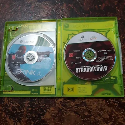 Xbox 360 Games: Brink & Stranglehold No  Manuals Game Only Vgc • $11.95