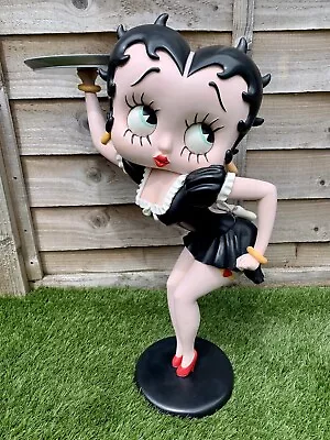 £349.96 • Buy Extremely Rare! Betty Boop Sexy Waitress In Black Dress Big Figurine/21”/