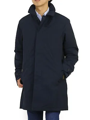 Polo Ralph Lauren Long Poly Car Coat Trench Coat Jacket - Quilted Lining - Navy • $249.99