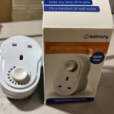 Mercury Plugin Dimmer Switch - White • £9.70