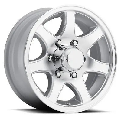 16  Sendel T02 8-Lug Boat Camper RV Trailer Wheel Rim Machined Silver (QTY 1) • $174