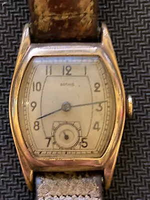 Vintage Gothic Watch Seventeen Jewels | Running | Original Strap • $30