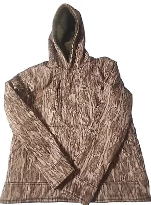 Hey Bo Mossy Oak Mens Camouflage Hoodie Performance Fleece Bottomland Hey Bo S • $47.99