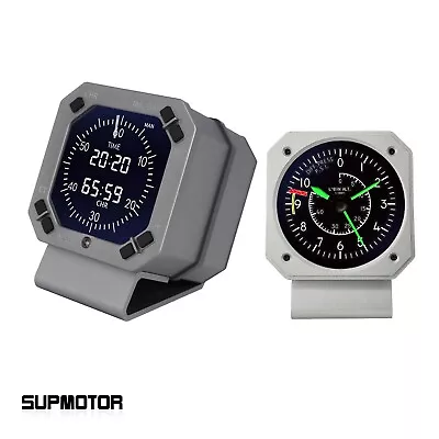 Simplayer Aviation Clock Anodized Aluminum Shell + FCS-LAB-M Aircraft Clock • $301.41