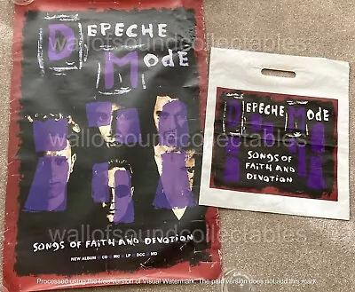 DEPECHE MODE - SOFAD. RARE ORIGINAL VINTAGE  PROMO  Poster & Bag • $75