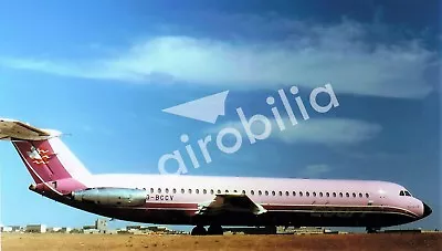 COURT LINE BAC 111 G-BCCV AT DEPARTING Malta  -  6x4 Print • £1.99