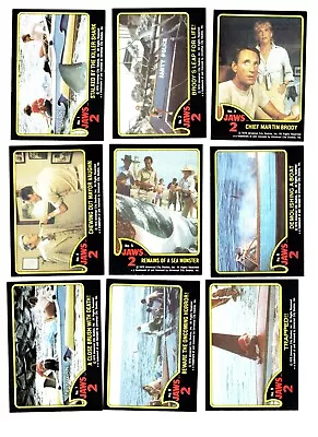 1978 Topps Jaws 2 The Movie Trading Card Set 59-cards Nm/mint All Cards Scanned • $7.99