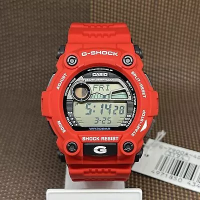 Casio G-Shock G-7900A-4D Low Temperature Moon Data Tide Graph Red Resin Watch • £95.81