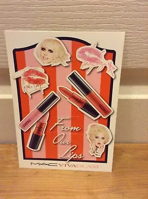 Mac Cosmetics Viva Glam LADY GAGA CYNDI LAUPER From Our Lips Makeup Stickers • $30