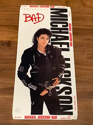 MICHAEL JACKSON COVER ART CD Long Box ONLY NO CD EMPTY • $48.95