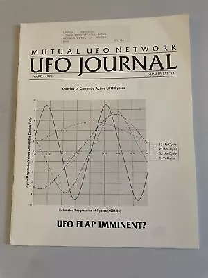 Mutual UFO Network MUFON Journal #323 March 1995 Alien Sightings Outer Space • $11.49