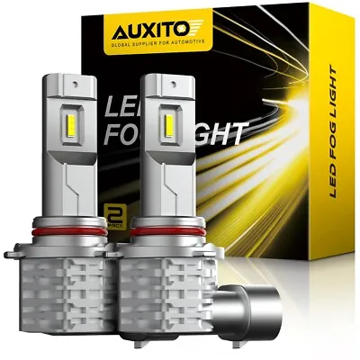 AUXITO 9145 9140 H10 LED Fog Driving Light Bulbs Super White 3400LM 6500K 40W 2X • $18.99