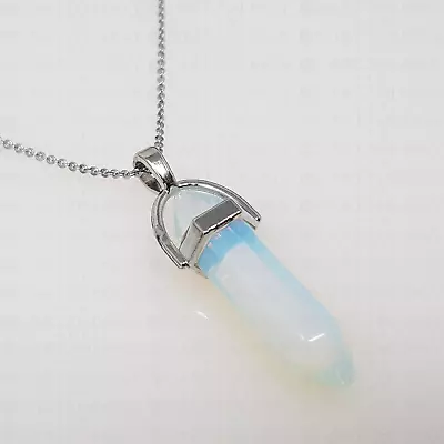 Natural Quartz Chakra Crystal Healing Pendant 925 Sterling Silver Necklace Chain • £4.99