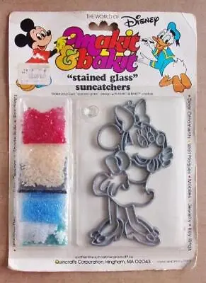 Makit & Bakit Disney 'MINNIE MOUSE' On Phone Ornament - Stained Glass Suncatcher • $13.99