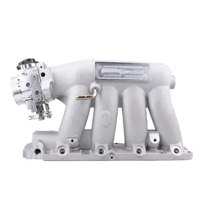 Silver K-series Intake Manifold W/ 70mm Throttle Body For Honda Acura K20 K24 • $195.99