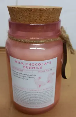 Nice Candle In A Jar With Cork Lid. Milk Chocolate Bunnies.346 G. • £16