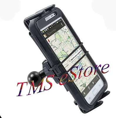 Secure 25-17mm/632 Motorcycle Handlebar Mount W/1  Ball For IPhone 13Pro Pro Max • $18.95