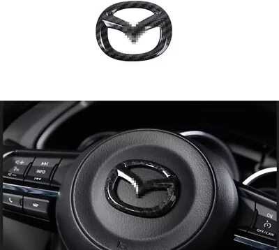 Red Steering Wheel Cover Sticker Sequins Frame Trim For Mazda 3 6 CX-3 CX-5 CX-9 • $35.99