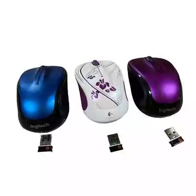 Lot Of 3 Logitech M325 Wireless Mice With Nano USB Receivers - Tested & Working • $24.99