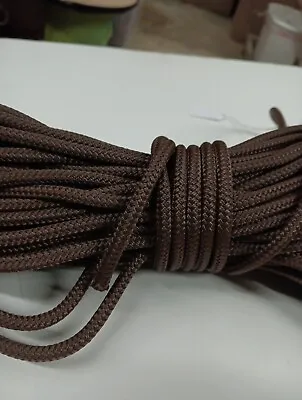 1/4 X 100 Ft. Double Braid-Yacht Braid Polyester Rope. Brown • $35