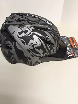 Mongoose Youth All Terrain Multi-Sport Helmet Ages 8-14 Adj. Dial Black/Silver. • $25