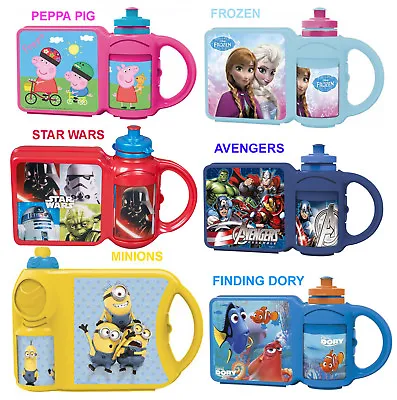£4.99 • Buy Combo Set Kids School Lunch Box & Sports Water Bottle Select Your Character New