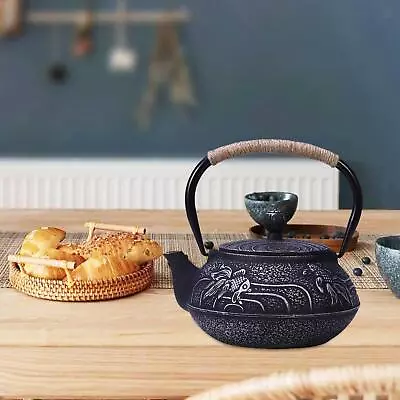 Tea Kettle Traditional Cast Iron Teapot Japanese Tea Pot For Adults Friends • $70.25