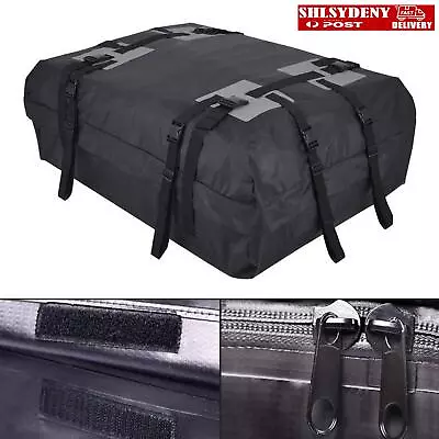 Waterproof Car Roof Top Rack Carrier Cargo Bag Luggage Storage Cube Bag Travel • $76.85