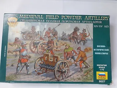 Zvezda  Medieval Field Powder Artillery  13th-15th Century Guns & Figures 1/72 S • £10