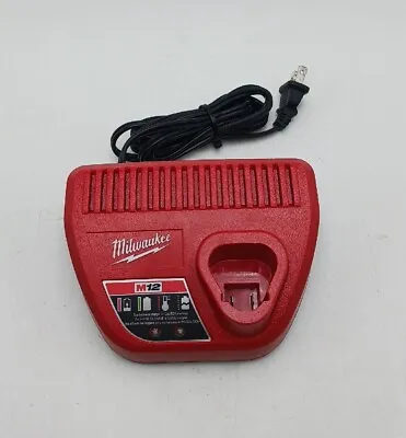 Milwaukee 48-59-2401 M12 12V Charger Red Lithium-Ion For Cordless Power Tools • $11.99