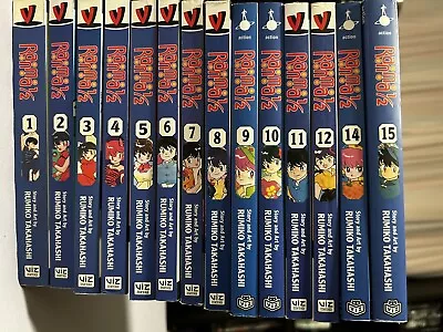 Ranma 1/2 Manga English Lot Vol 1-12 14 15 • $100