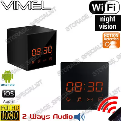 WIFI Alarm Clock Camera Home Security Night Vision Smartphone App LIVE VIEW • $165