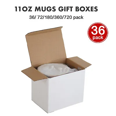 White Mugs GIFT BOXES Mail Box Mug Delivery Sublimation Mug Custom Print • £148.05