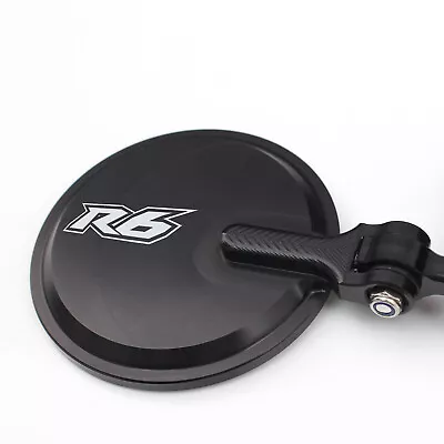 TXT Black Folding Bar End Mirrors For Yamaha YZF R6 06-20 16 15 14 13 12 • $61.45