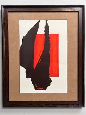 Robert Motherwell ( 1915 -1981) Signed Litograph Dated 1981 Large Original • $1999