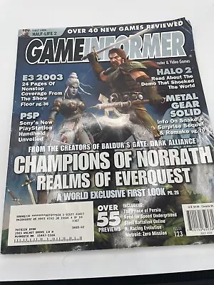 Vintage Game Informer #123 July 2003 Champions Of Norrath Realms Of Everquest • £7.91