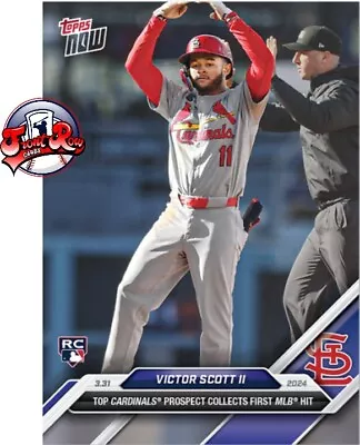 Victor Scott II RC 2024 MLB TOPPS NOW 26 Collects First MLB HIT Presale • $9.77