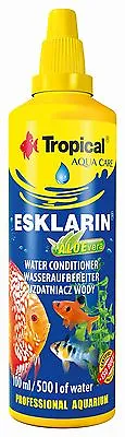 Aquarium Fish Tank Tap Safe Water Treatment Conditioner Tropical Eskalrin Aloe • £5.45