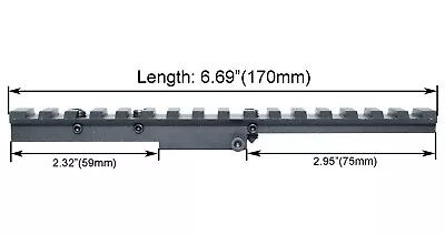 Mosin Nagant M44 M38 7.62x54 Caliber Rilfe Top Scope Long Mount • $15.99