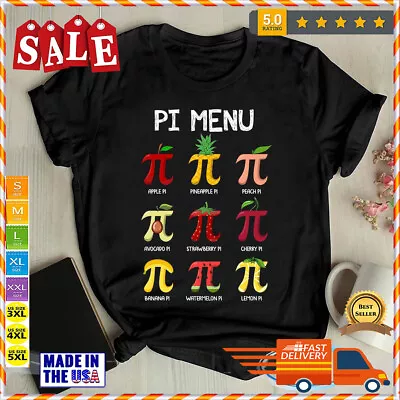 Happy Pi Day Math Teacher Shirt Pi Menu Math Teacher Gifts Pi Symbol Math N... • $11.50